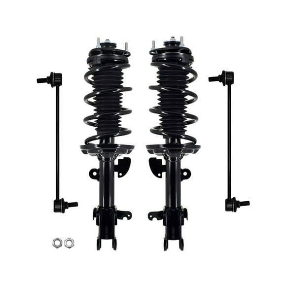 Set of 4 Front Sway Bar Link-Quick Complete Strut-Coil Spring Assembly For 2009-2015 Honda Pilot