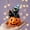 B, variant on Halloween Decorations Indoor - Resin Black Cat Crow Pumpkin Figurine for Office Home Table Decor, Cute Halloween Gifts