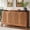 Brown, variant on Tribesigns 57" Sideboard Buffet Cabinet - Vintage Farmhouse Storage with Shutter Doors, Adjustable Shelf for Kitchen, Hallway (Oak)