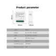 thumbnail image 4 of Módulo de cortina inteligente Tuya WIFI con control remoto por aplicación, 100-240 V CA, compatible con Alexa y Google Home, color blanco, 4 of 5