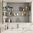 thumbnail image 4 of Easy4Home 26"x40" Bathroom Medicine Cabinet with Mirror, Surface Mount Mirror Cabinet with 2 Doors & Adjustable Shelves, 4 of 6