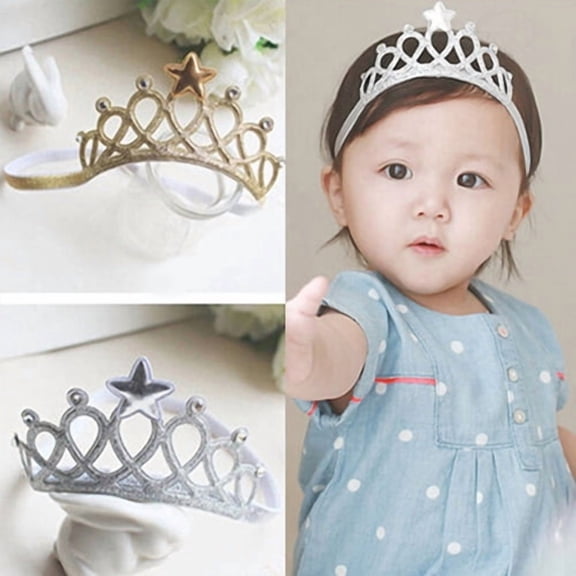 batmeuy Cute Kids Baby Princess Crown Hair Headwear Girls Toddler Headband Accessories