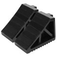thumbnail image 1 of 2Pcs 23.5x17.5x11.5cm Car Truck Wheel Tire Chock Stop Block Rubber Curb Ramp with Hand Grip, 1 of 8