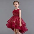thumbnail image 2 of JCCXIN Toddler Girls Dresses Puffy Gown Sleeveless Gown With Train For Pageant Performance Recital Party Wedding Girls Clothes 9-10 Years, 2 of 7