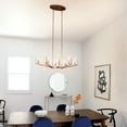 thumbnail image 4 of 52315CLP Kichler Lighting Nye - 8 light Oval Chandelier - with Transitional inspirations - 14.5 inches tall by 16.75 inches wide-Classic Pewter Finish, 4 of 6