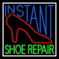 thumbnail image 1 of Instant Shoe Repair With Border LED Neon Sign 16 x 16 - inches, Black Square Cut Acrylic Backing, with Dimmer - Bright and Premium built indoor LED Neon Sign for store interior Décor, Storefront., 1 of 7