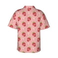 thumbnail image 3 of Goofa Strawberries Hawaiian Shirt for Men, Unisex Summer Beach Casual Short Sleeve Button Down Shirts,Aloha Tropical Floral print shirt-X-Large, 3 of 9