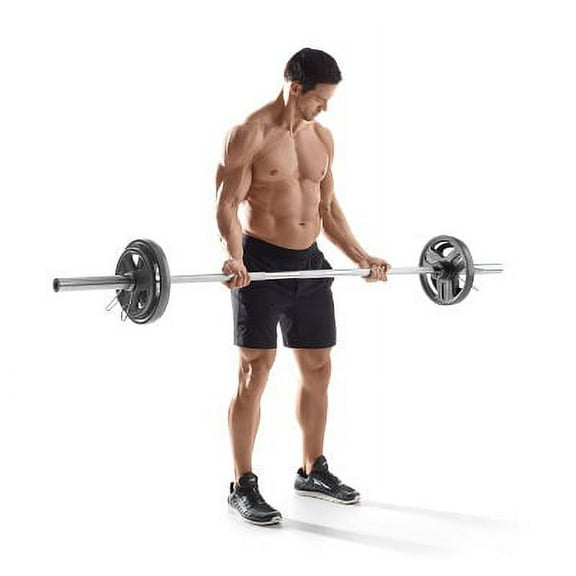 Golds Gym 210 weight set with Olympic plates