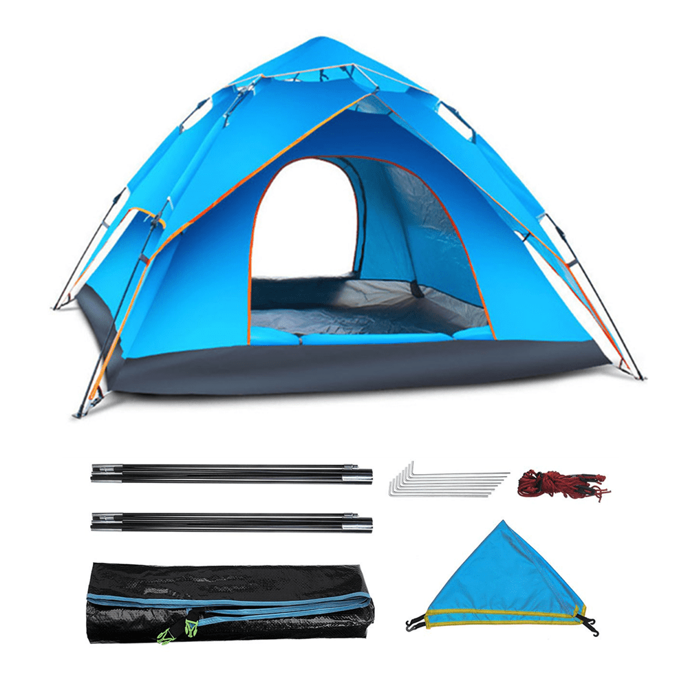 Details about  / Tent Family Camping Waterproof Outdoor 4 Person Hiking Shelter Portable Beach