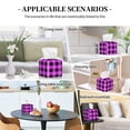 thumbnail image 7 of Yiaed Purple Black Buffalo Plaid Print Tissue Box Cover, PU Leather Decorative Organizer for Tabletop, Bathroom, Car, Office Creative Decorative, 7 of 7