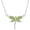 8 August Birthstone, variant on Dragonfly Necklace Sterling Silver Crystal BirthstoneDragonfly Jewelry Gifts