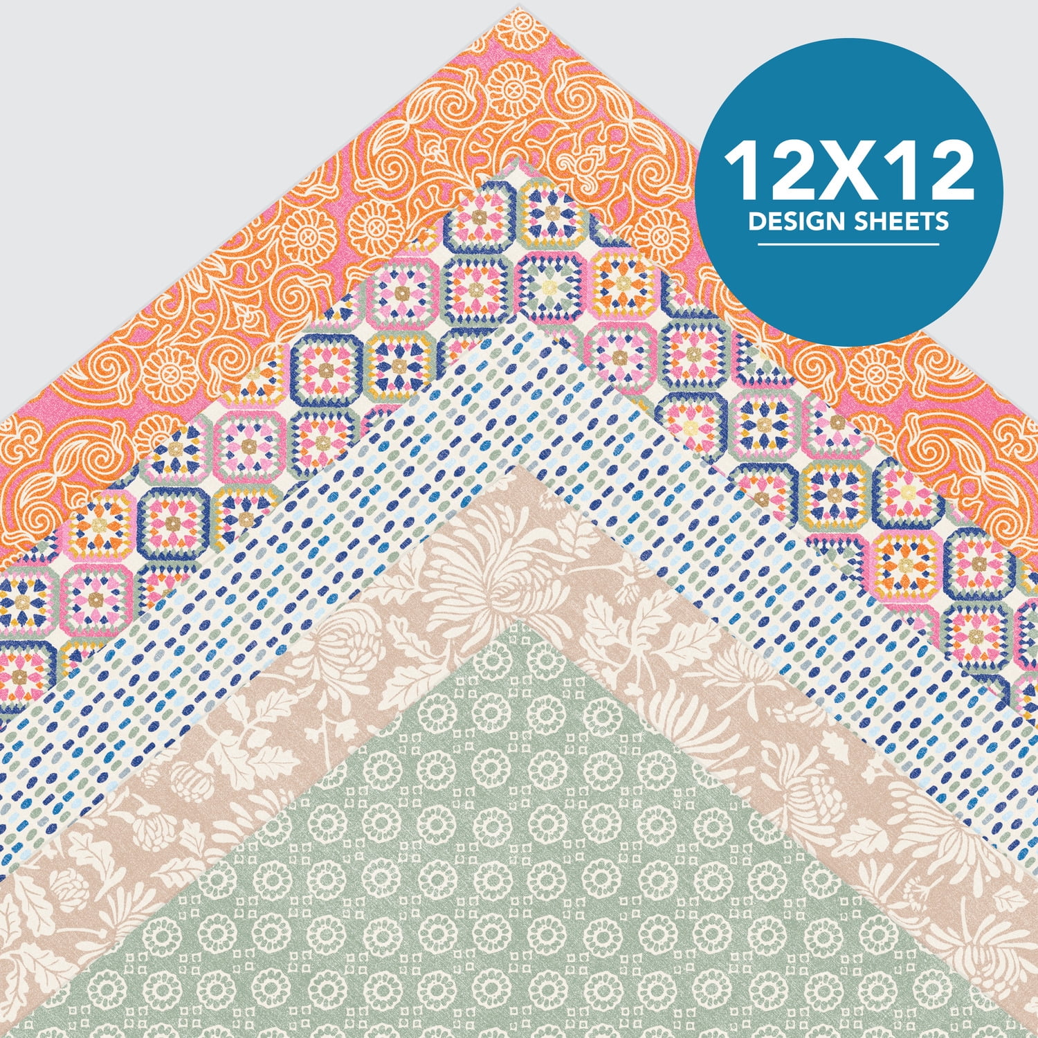 Roobee by Mara-Mi Global Market Paper Pad 12" x 12" - 24 lb/ 110 GSM, 50 sheets