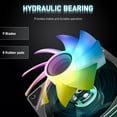 thumbnail image 2 of DARKROCK F120 3in1 120mm Infinite Mirror Design Case Fans with 24 LED Lights PWM Control & ARGB effect, Hydraulic HDB Bearing for Low-Noise Operation - Suitable for Most PC Cooling Systems - Black, 2 of 9