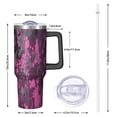 thumbnail image 3 of 40oz Halloween Insulated Travel Tumbler with Handle and Straw, Stainless Steel Mug – Perfect for Fall Adventures, Keeps Beverages Hot or Cold, Ideal for Women and Girls During Spooky Season., 3 of 7