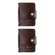 thumbnail image 1 of Qarigey Estuche para tarjetas de moda Cartera de bolsillo de cuero de imitación Bolso portatarjetas de crédito portátil Tarjetero marrón 2piezas Qarigey CBP056507, 1 of 6
