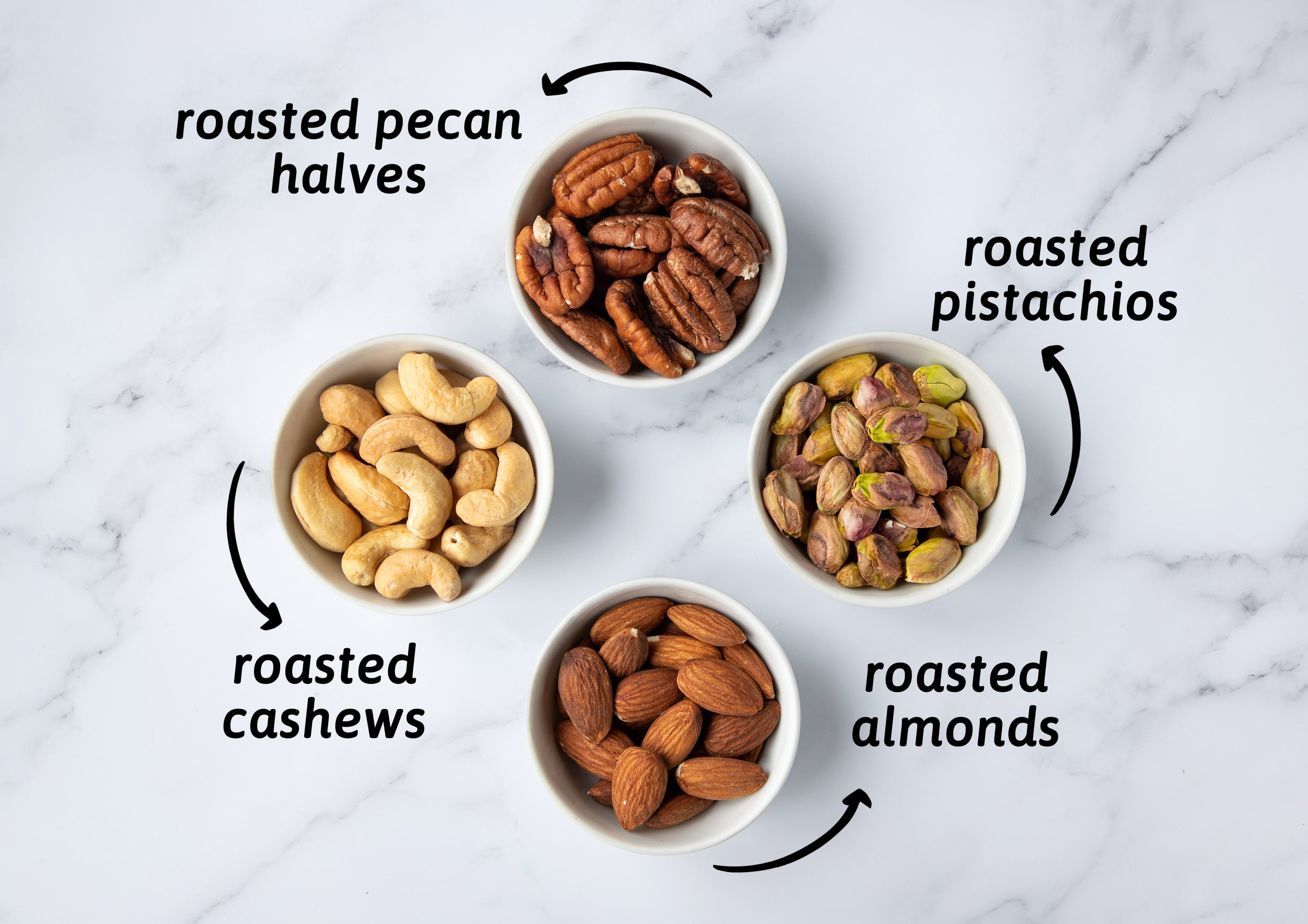 Four Nuts Mix, 2 Pounds - Vegan - by Food to Live