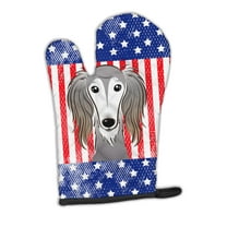 Carolines Treasures BB2159OVMT American Flag and Saluki Oven Mitt Large multicolor