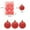 red, variant on Christmas Balls Christmas Tree Ornaments,YgkuHd 6Pcs 3.15In Christmas Tree 3.54In Bauble Hanging Home Party Ornament Decor