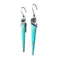 thumbnail image 2 of SPRING PARK Vintage Ear Hook Dangle Drop Earrings Turquoise Women Wedding Jewelry, 2 of 6