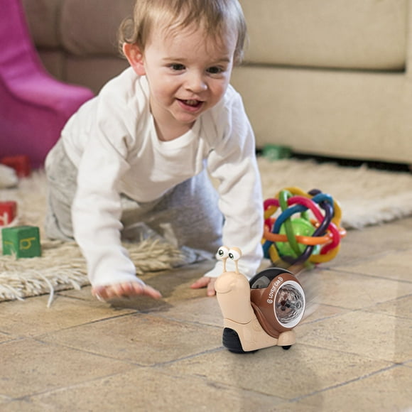 Walking Snail Cute Treasure Colorful Music 360 Rotating Small Snail Boy And Girl Toys