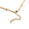 thumbnail image 4 of Collar de cadena multicapa con colgante de corazón de amor, gargantilla de dos capas, regalo de joyería para mujer (oro), 4 of 7