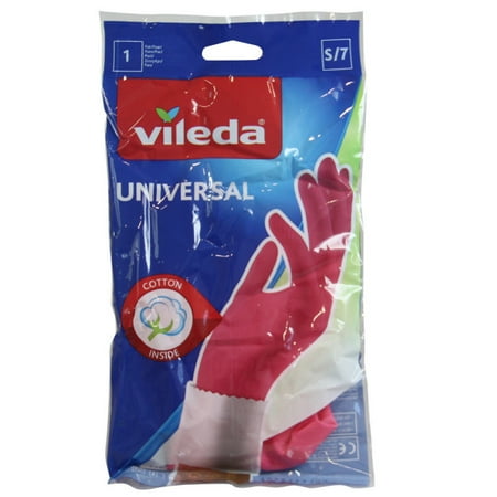Vileda gloves universal 1u. Size S. Cotton of interior