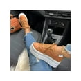 thumbnail image 4 of Gomelly Women Fashion Sneakers Low Top Skate Shoes Lace Up Casual Shoe Lightweight Platform Sneaker Driving Walking Khaki 10, 4 of 4