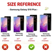 Samsung Galaxy S10 Plus, Galaxy S10+ Screen Protector with Curved Coverage Bubble Free Case Friendly [Full Coverage] HD Clear Applied TPU Film Screen Protector for Samsung Galaxy S10+ / S10 PLUS 6.4