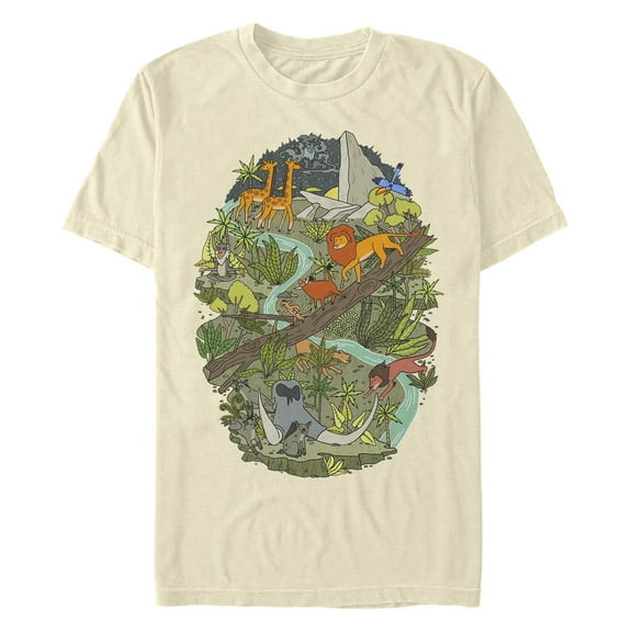 Men's Lion King Jungle Scene Graphic T-Shirt