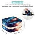 thumbnail image 5 of Starry Shark Travel Portable Square Jewelry Box Organizing Rings Earrings Necklaces Bracelets for Girls Women, 5 of 6