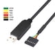 thumbnail image 2 of 3X 6Pin TTL-232R-3V3 FT232 USB 2.0 A TTL 5V 3.3V Descargar Módulo Adaptador de Cable de Depuración para, 2 of 5