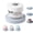 White, variant on 3-in-1 Retainer Case with Mirror & Cleaning Brush, Portable Aligner Storage Box with Drain Tray, All-in-One Retainer Cleaner Case for Aligners, Mouth Guards, Dentures, Travel Daily Care (White)