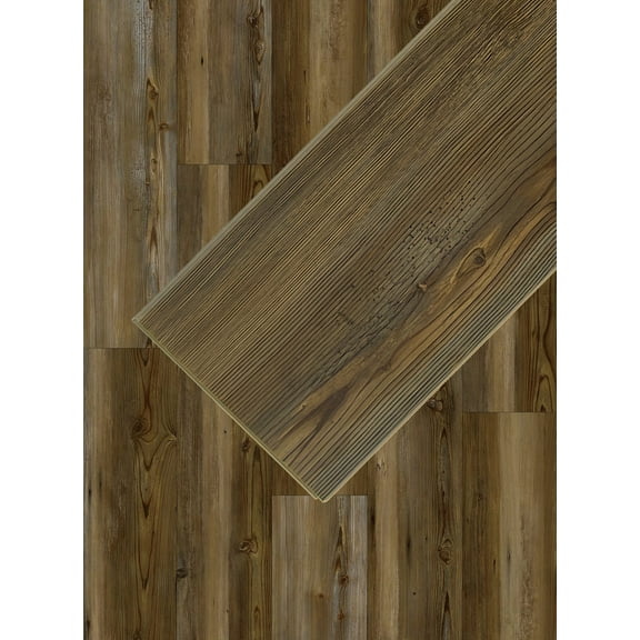 Wilmington Pine 20 MIL Wear Layer 5.5mm Thick x 7 in. W x 48 in. L Click Lock Waterproof SPC Vinyl Plank Flooring with IXPE (Pallet 50 Cases | 28.84 sqft/case) (Model: PF807)