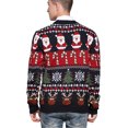 thumbnail image 2 of Chandail de Noël pour Hommes Rudolph Renne Vacances Festif Tricoté Cardigan Mignon Laid, 2 of 6
