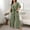 Green, variant on Plus Size Women’s Two Piece Outfit Tie Front T-Shirts and Wide Leg Pants Set Casual Summer Lounge Matching Sets