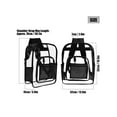 thumbnail image 4 of Deago Clear Backpack Heavy Duty PVC Transparent See Through Large Capacity Bookbag for College Work Travel Security, Black, 4 of 9