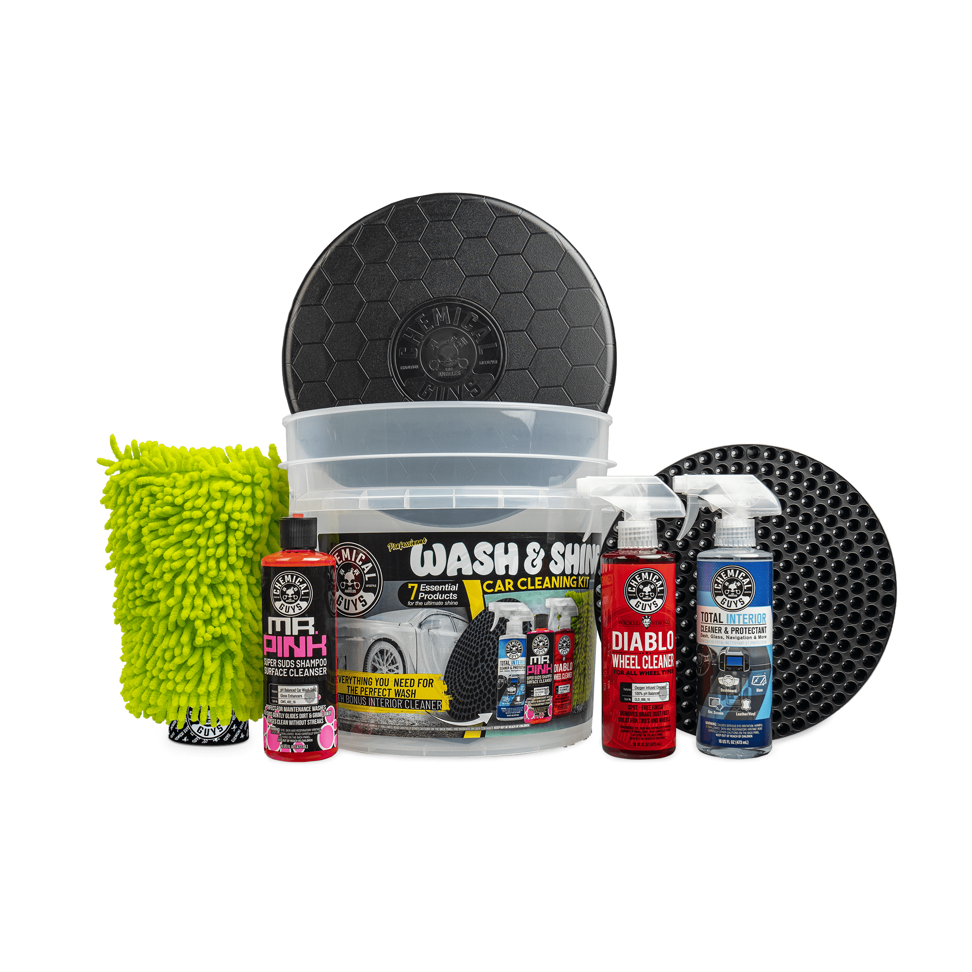 Chemical Guys Professional Wash & Shine Car Cleaning Kit (7 Essential