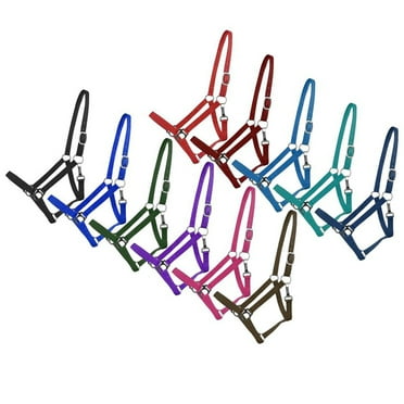 2 Ply Nylon Turnout Horse Halter (Black)
