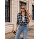 thumbnail image 2 of Camisas de Franela con Sobrecamisa A Cuadros Negra y Azul L, 2 of 8