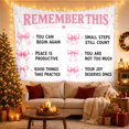 thumbnail image 2 of Structured Layout With Positive Affirmations Center, Inspirational Illustration for Quote Lovers, Wall Decor, Valentine's Day Gift, Tapestry Wall Hanging for Dorm and Living Room, 2 of 5