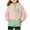 Pink, variant on 2025 Girls Polar Fleece Pullover Hoodies Sweatshirt Casual Colour Block Loose Outwear Coat With Pockets 5-14 Years Pink