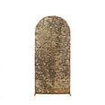 thumbnail image 3 of BalsaCircle 6 ft Gold Fitted Sparkly Big Payette Sequin Round Top Wedding Arch Backdrop Stand Cover Party Events Decorations, 3 of 8