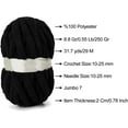 thumbnail image 2 of Chenille Chunky Yarn Super Bulky Soft Thick Fluffy Jumbo Giant Washable Polyester Big Yarn DIY for Arm Knit Blanket Cushion Bed Sofa Home Decor,0.55LB, 2 of 6
