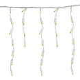thumbnail image 2 of Northlight Mini Incandescent Icicle Christmas Lights - Opaque Gold - 3.5' White Wire - 100ct, 2 of 4