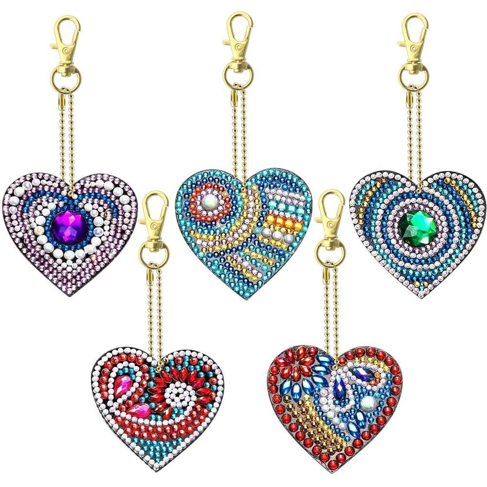 Craspire DIY Heart Keychain Diamond Painting Kits, for Valentine Day, –  CRASPIRE