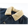 thumbnail image 5 of Denim Jacket Men Winter Fleece Lined Deim Coat With Multi-Pockets chaqueta vaquera hombre, 5 of 7