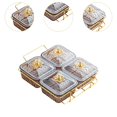 thumbnail image 6 of WeiLaiKeQi Dried Fruit Dish Compartments Appetizer Tray for Appetizer Snack Dried Fruit Grey, 6 of 9