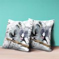 thumbnail image 4 of Flying Birds Indoor/Outdoor Pillow with Removable Cover in White Gray Black26x26, 4 of 4