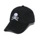 thumbnail image 1 of Gorra de béisbol unisex con diseño de calavera bordada en algodón, 1 of 1