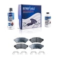 thumbnail image 5 of Detroit Axle - 8PC Front Wheel Hub and Bearing Assembly, Front Disc Brake Kit Rotors w/Ceramic Pads w/Brake Kit Cleaner and Fluid for Buick Allure LaCrosse Chevy Uplander Pontiac Grand Prix Montana, 5 of 5